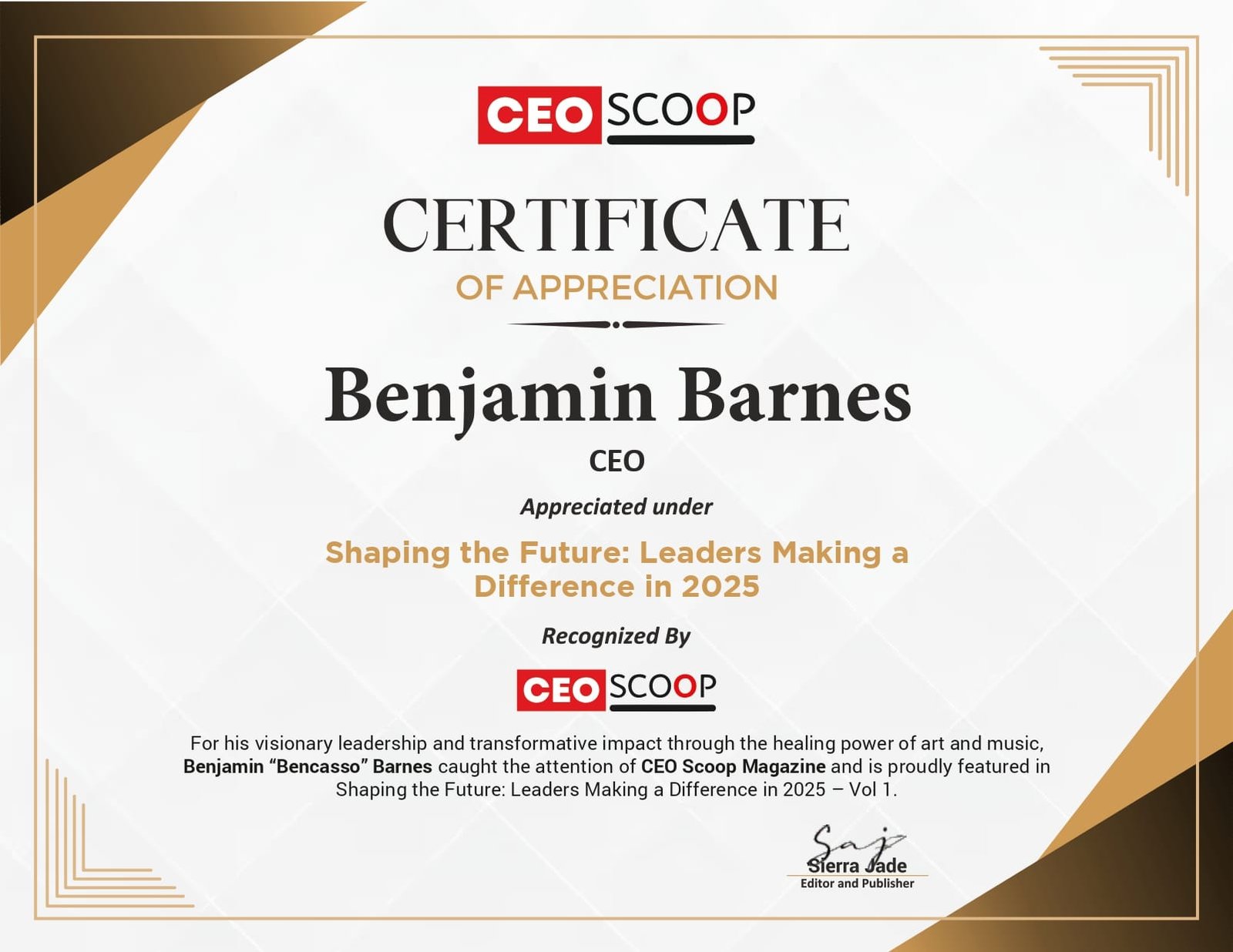 The Inspiring Journey of Benjamin Barnes